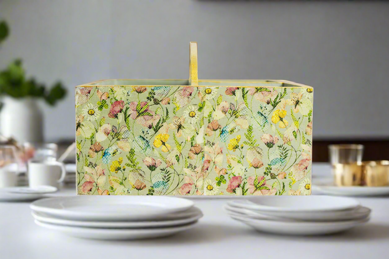 Elegant Sunlit Luxe Floral Large Organizer