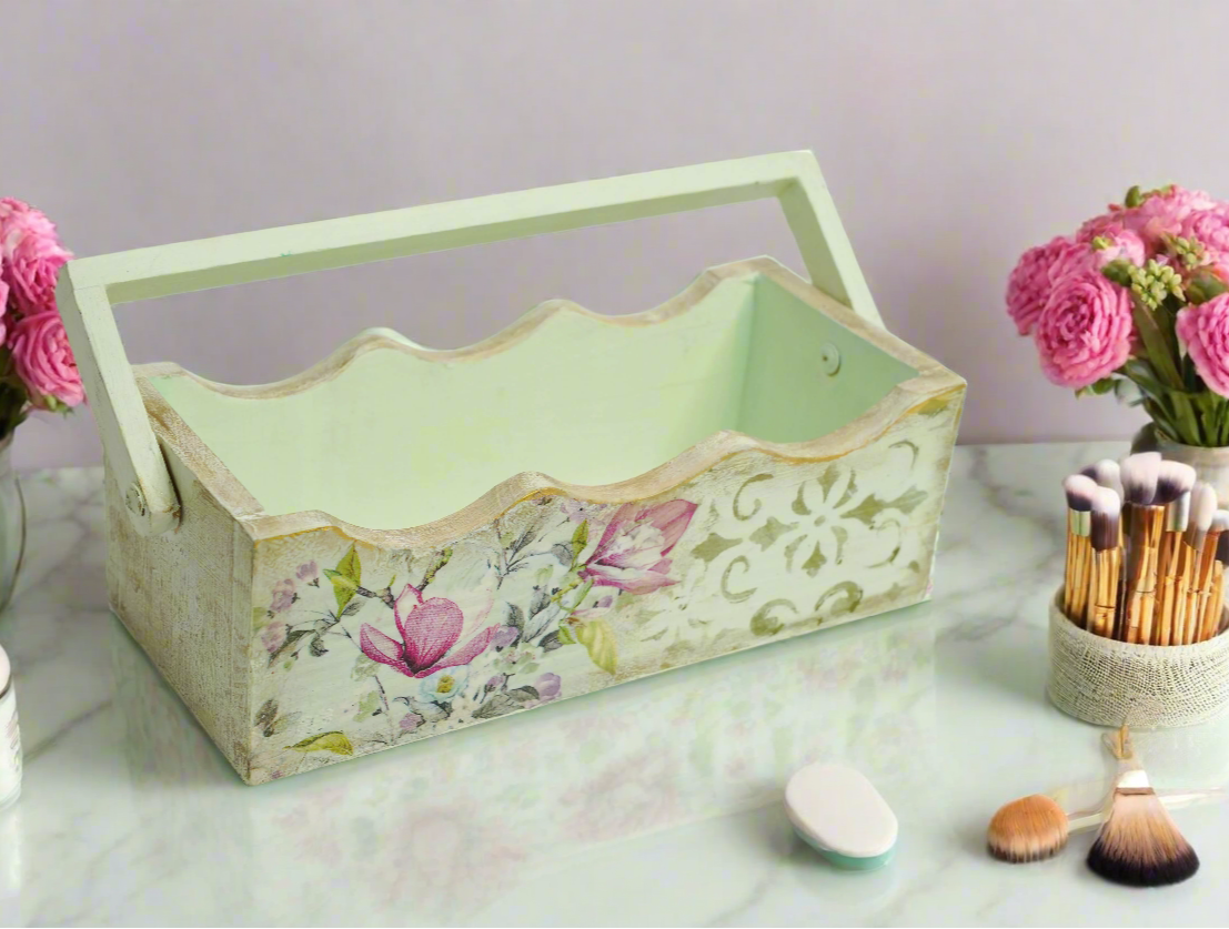 Whipped Seafoam Luxe Basket
