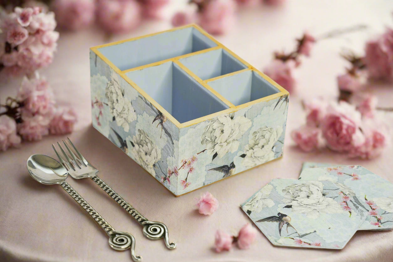 Soft Blue & White - Luxe Multipurpose Utility Holder