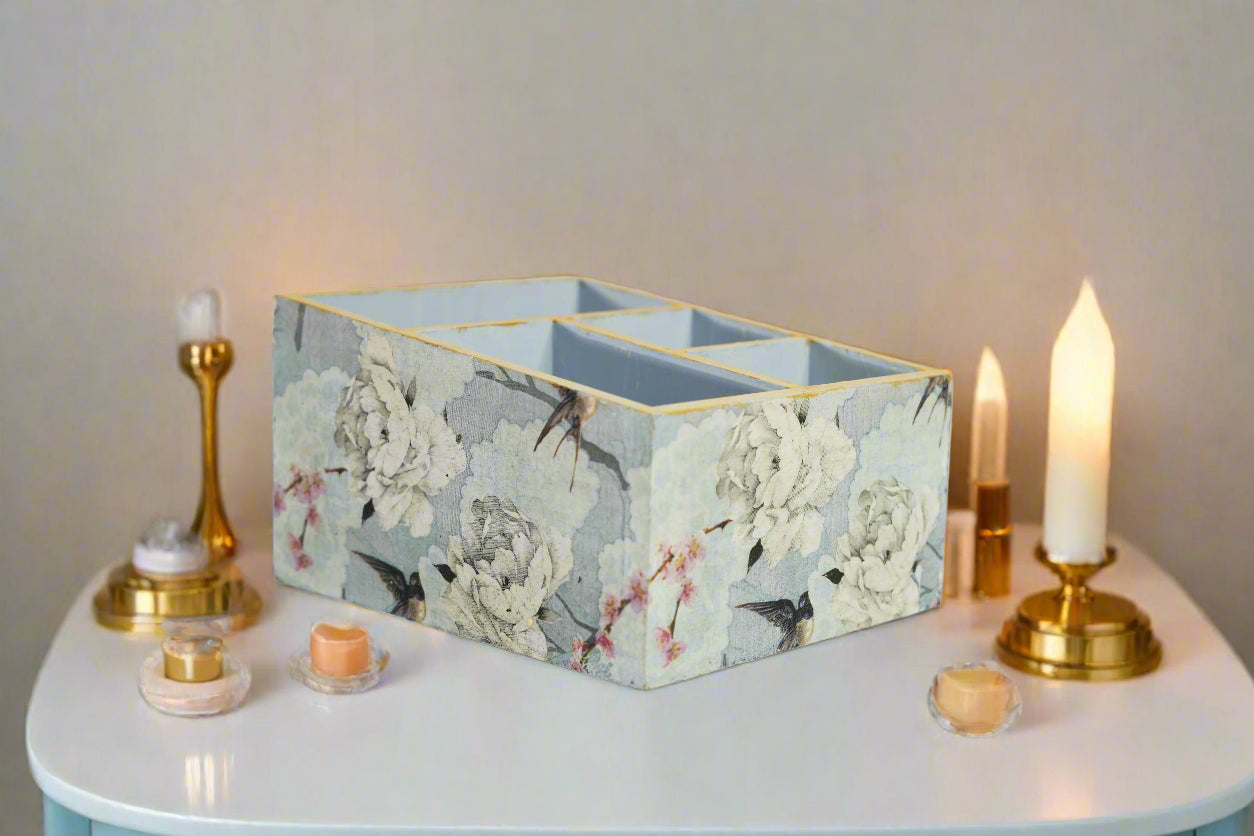 Soft Blue & White - Luxe Multipurpose Utility Holder
