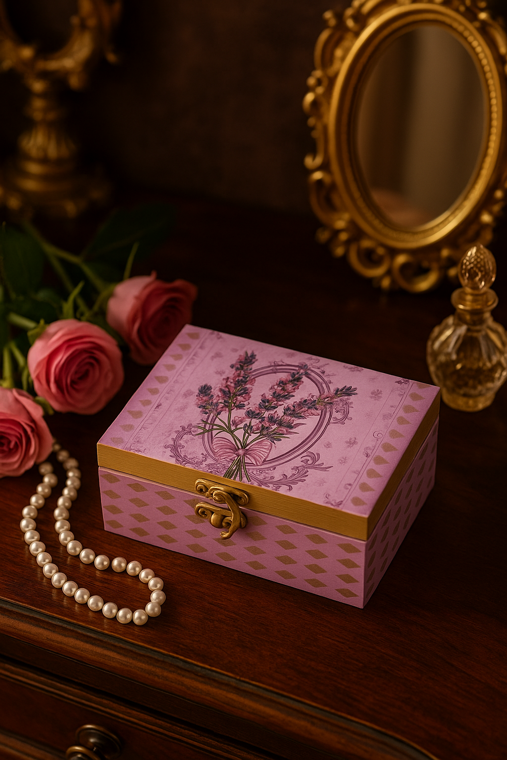 Mauve Luxe Jewelry Box