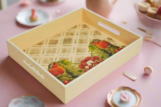 Blush Peach Serenity Luxe Bird Tray