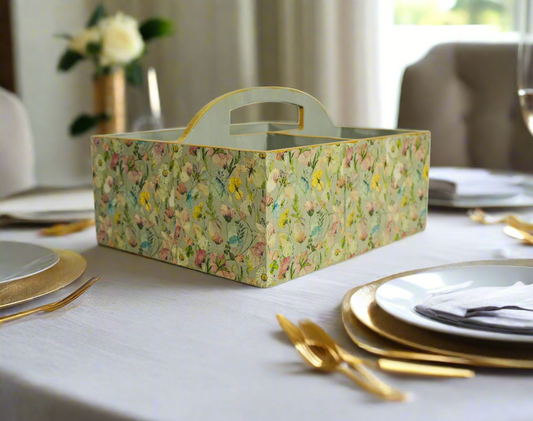 Elegant Sunlit Luxe Floral Large Organizer