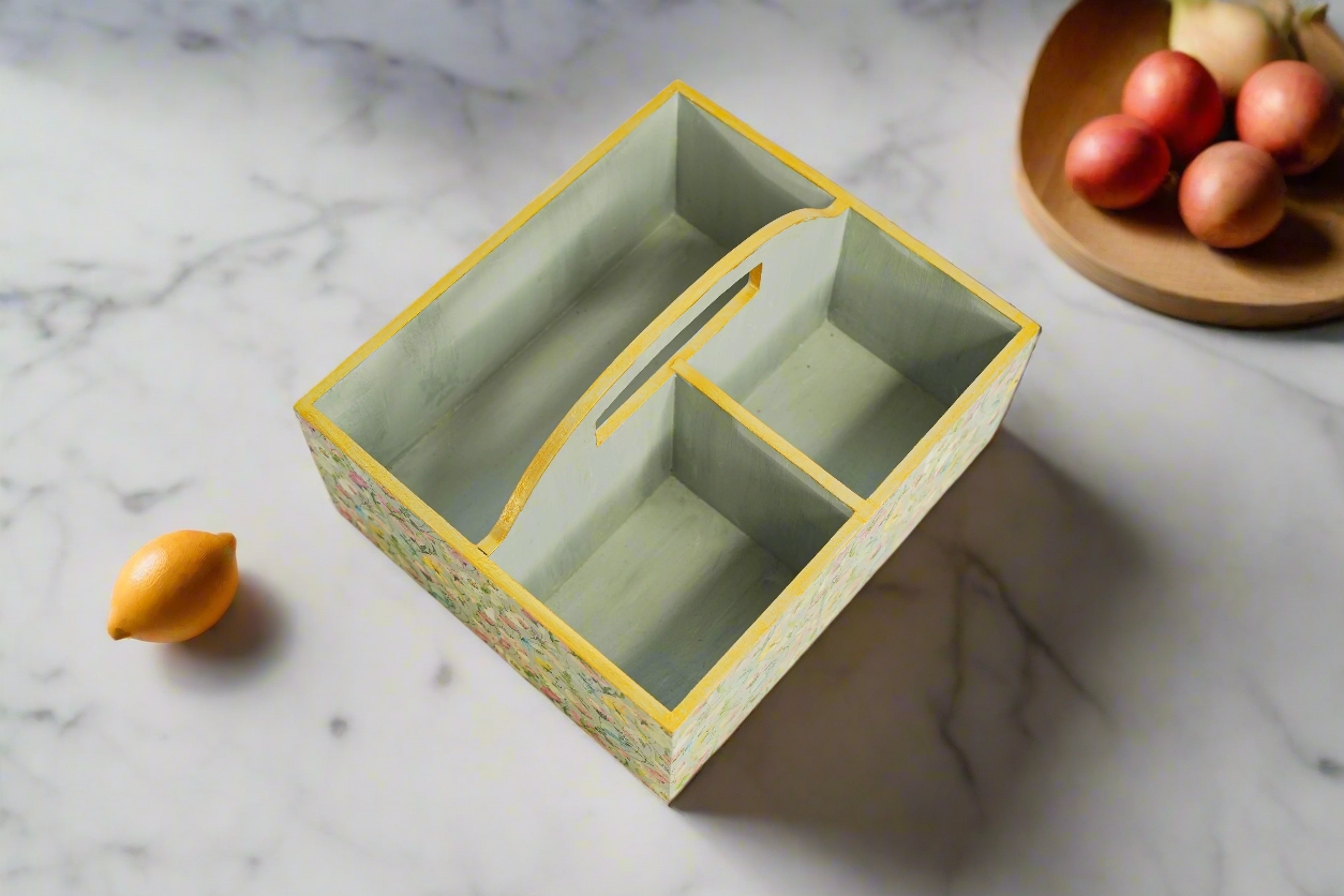 Elegant Sunlit Luxe Floral Large Organizer