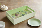 Soft Green Floral Tray – Graceful & Versatile