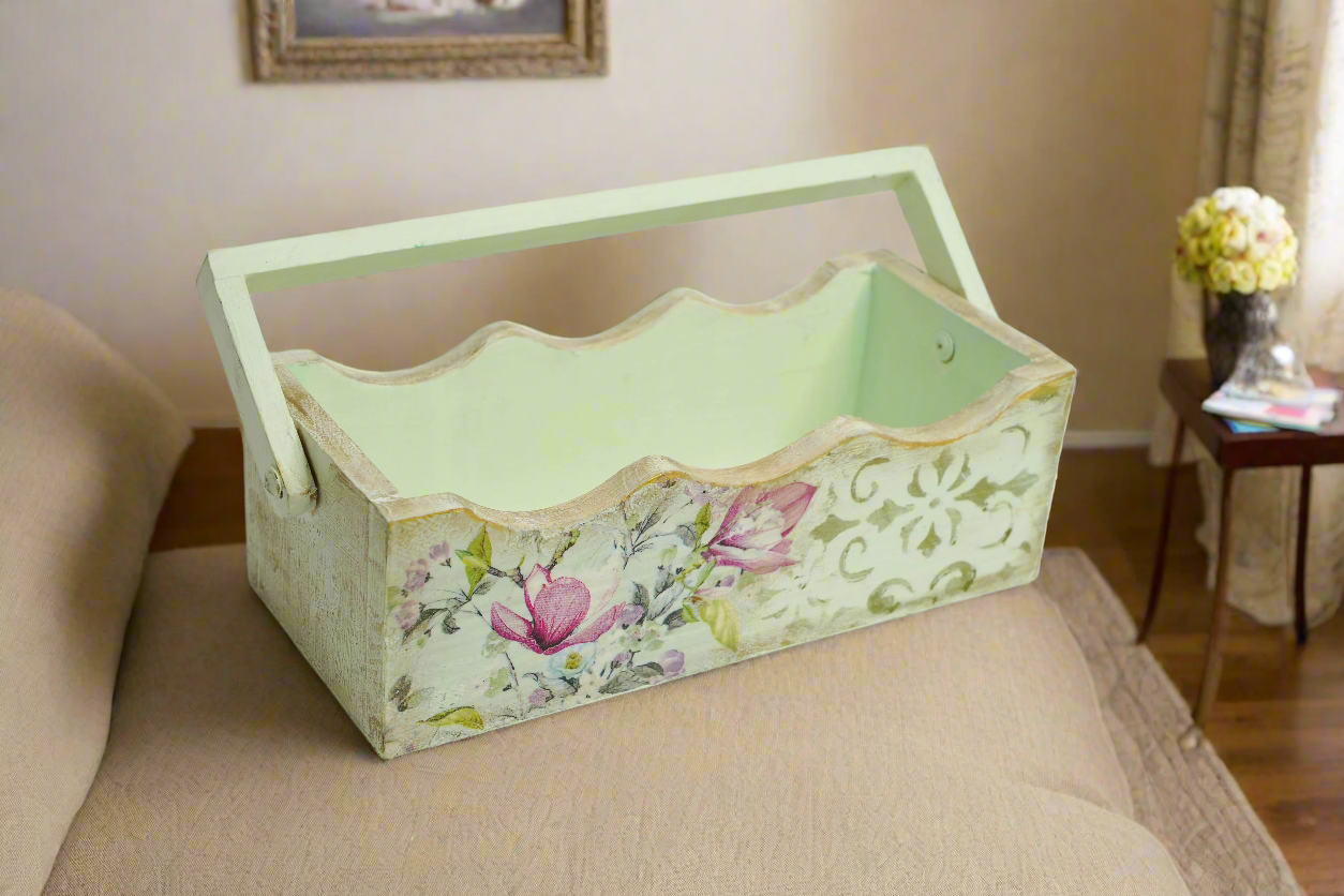 Whipped Seafoam Luxe  Basket