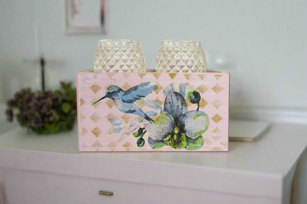 Lavender Birdie Floral Multipurpose Organizer