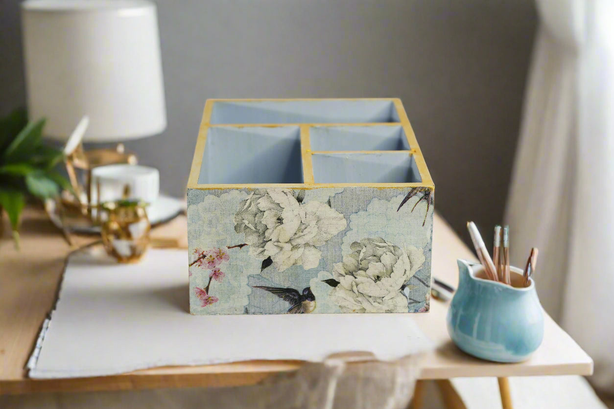 Soft Blue & White - Luxe Multipurpose Utility Holder
