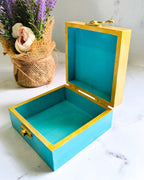 Turquoise Blue Mini Jewellery Box
