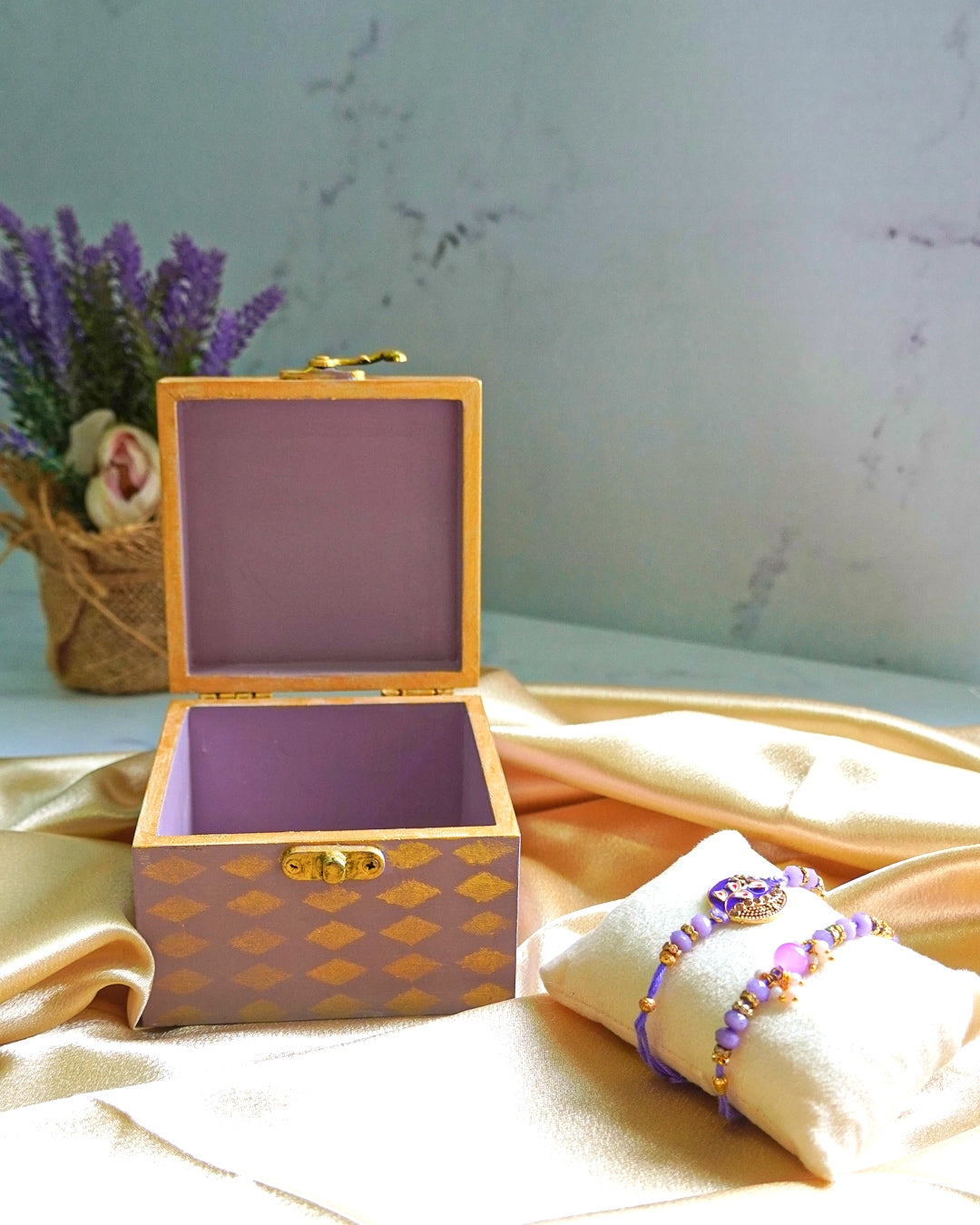 Lavender Mini Jewellery Box