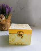 White & Pistachio Mini Jewellery Box