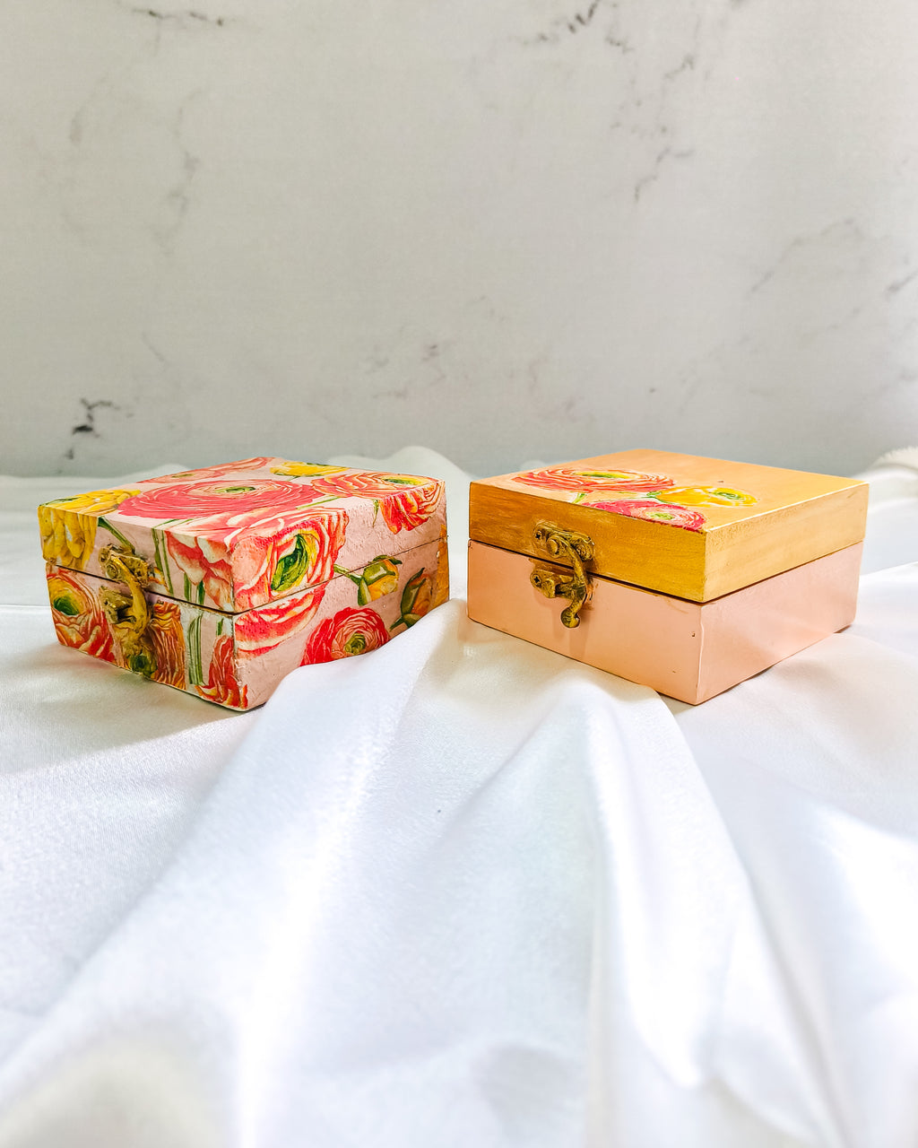 Peony Set of 2 Jewellery Box