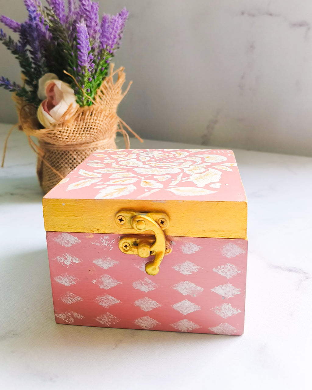 Rose Pink Mini Jewellery Box