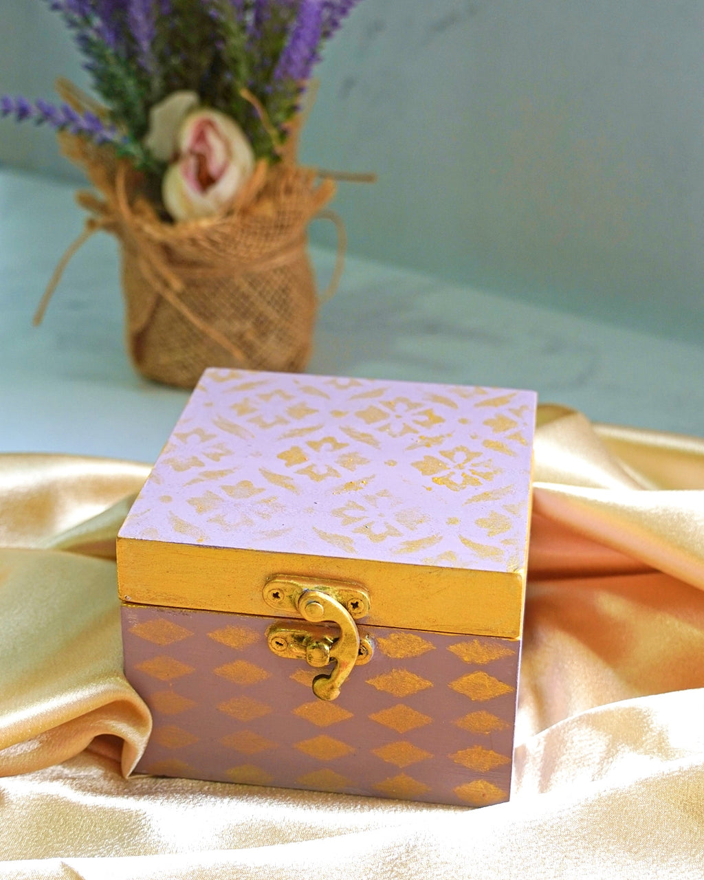 Lavender Mini Jewellery Box