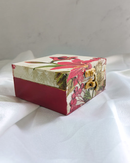 Red Lily Mini Jewellery Box