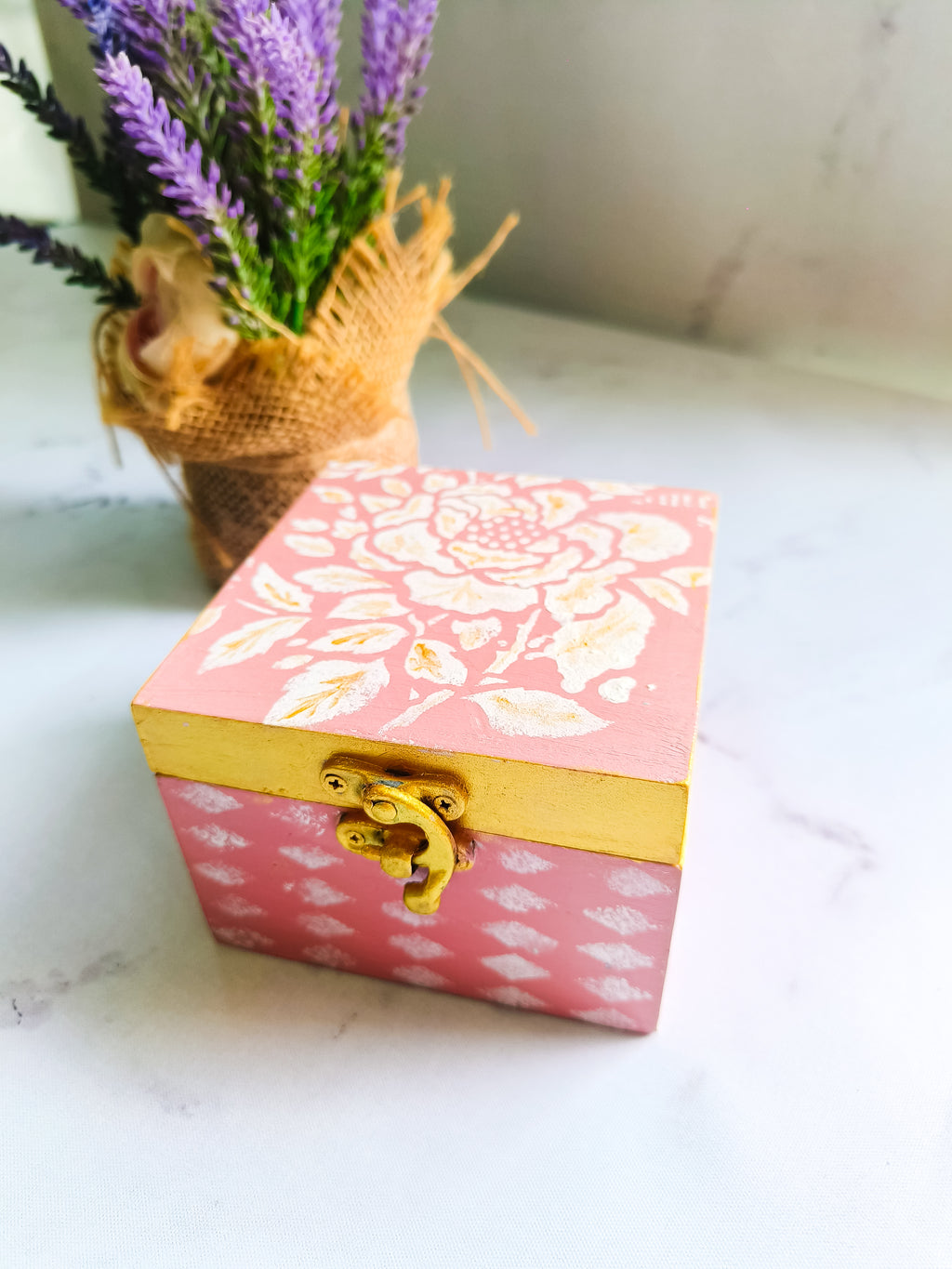 Rose Pink Mini Jewellery Box