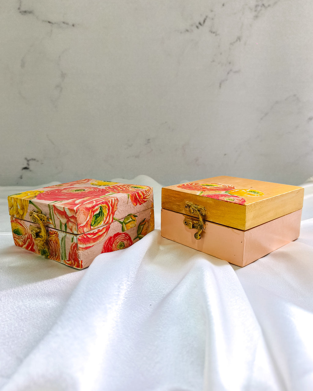 Peony Set of 2 Jewellery Box