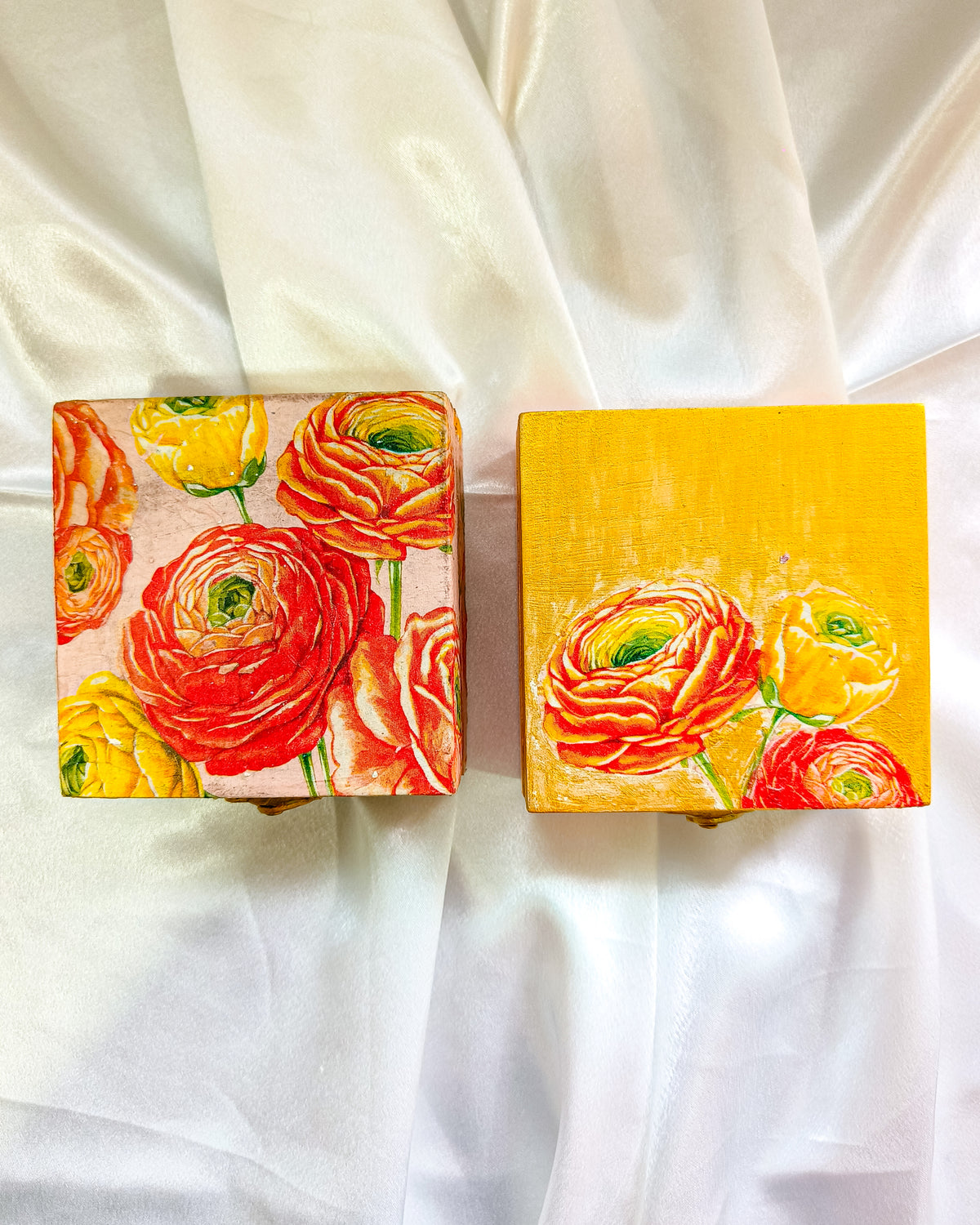Peony Set of 2 Jewellery Box