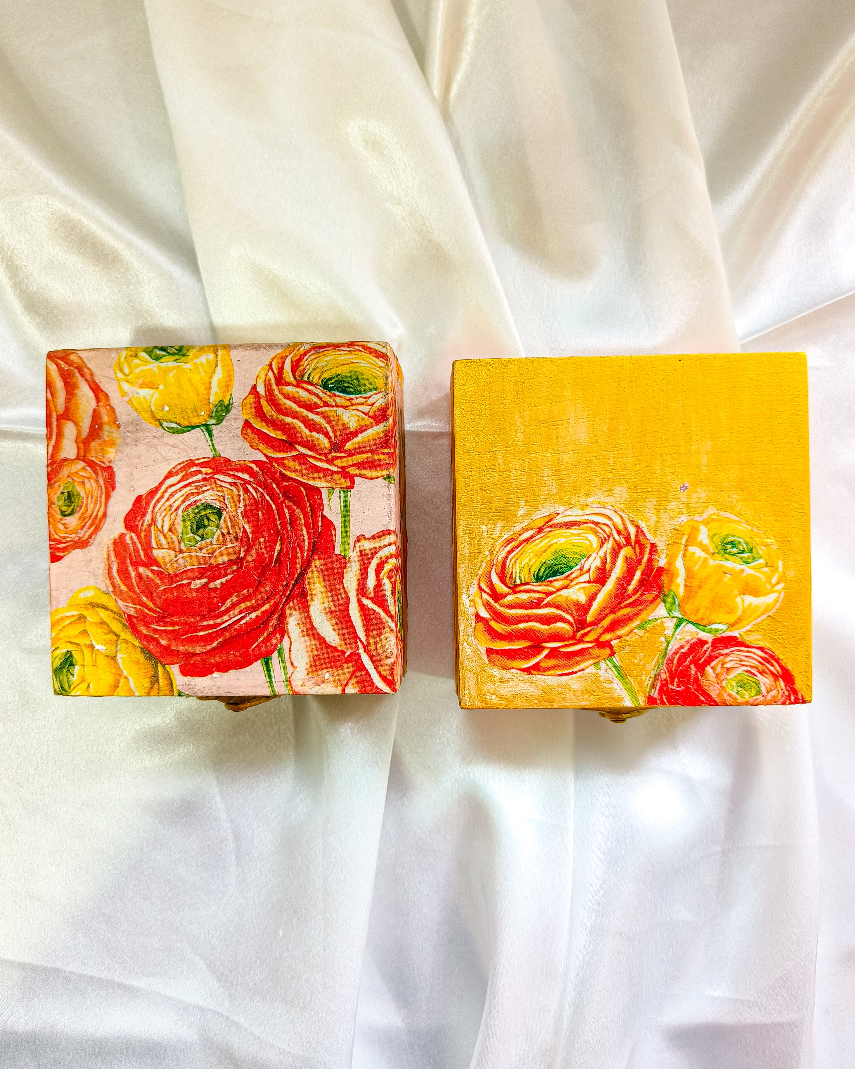 Peony Set of 2 Jewellery Box